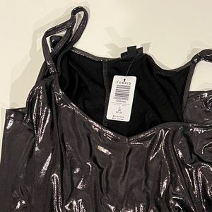 Torrid silver shimmer tank.